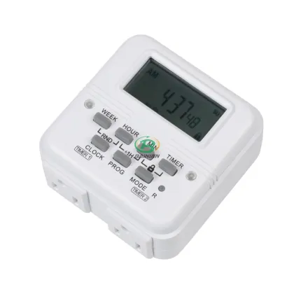 Hot Sale Dual Outlet Digital Timer for USA Market: BND-60/SU105 Two Channel Timer