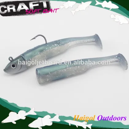 Soft bait for zander fishing--set package for customized soft bait