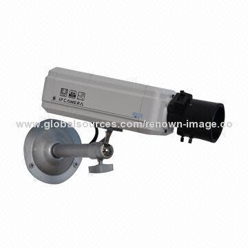 IP Box Camera with Water-, Vandal-Resistant, Maximum IR Distance of 50m