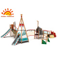 Tent Combination Mix Outdoor Playground Equipment For Children