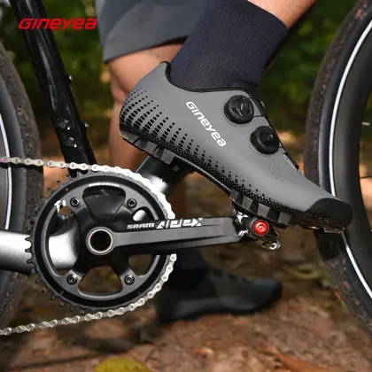 GINEYEA MT09 Men's Mountain Bike Power Lock Shoes - Light Breathable Cycling Biker Shoes