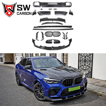 Kit per il corpo in stile LD in fibra di carbonio per competizione BMW F96 X6M/X6 (2019-2023)