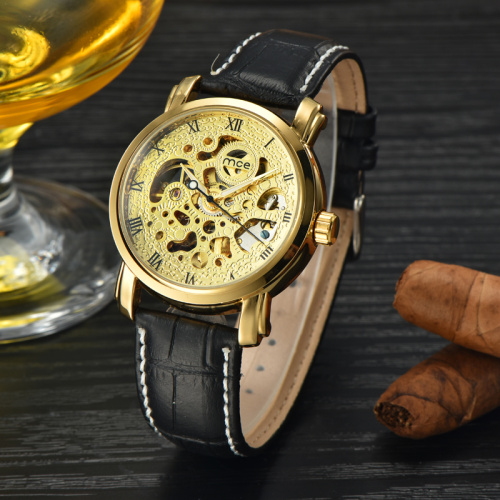 Elegant Luxury leather hand wrist watch women