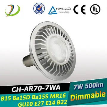 Dimmable AR70 GU10 LED Spot light AR70 led lamp AR70 Ba15d