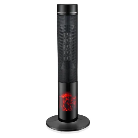 PTC2071L Fireplace Tower Fan Heater: Remote Control & Digital Temperature Display