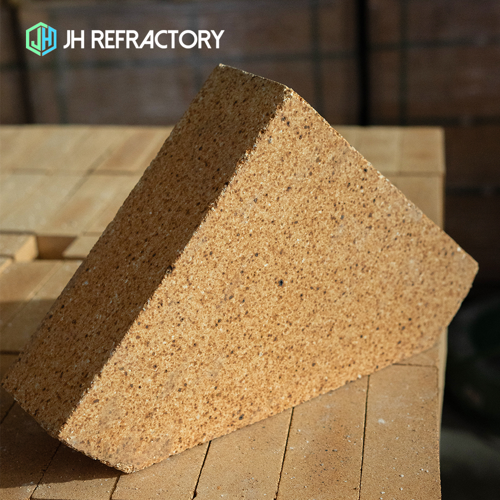 Angled refractory bricks live action