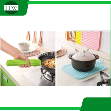 multipurpose cheap square hang silicone non-slip bowl pot drink heat insulation pad table cup coasters mat placemat coaster