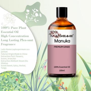 Óleo essencial de manuka orgânico a granel para difusor de aromaterapia, pele oleosa, cabelo