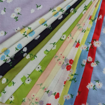 Projeto de flor macia malha estampada malha tecido