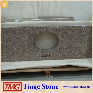 G687 Granite Vanity Top, China Peach Red Granite Bath Top