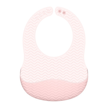 Bpa Free Soft Translucent Feeding Silicone Baby Bib