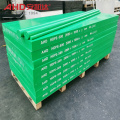 Hoja de HDPE verde para tratamiento de agua y exteriores