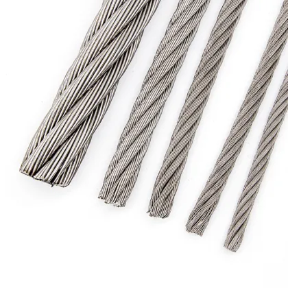 Steel cables/cable wire ropes for control cables