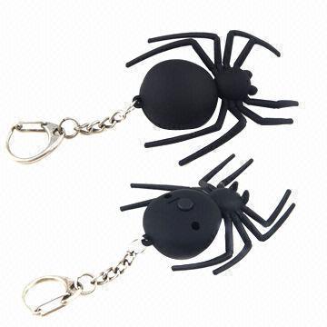 Promotional Gift Plastic Animal Shape LED and Sound Keychain, Measures 6.5 x 5cm