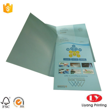 Full Color Paper Folder with One Pocket Design