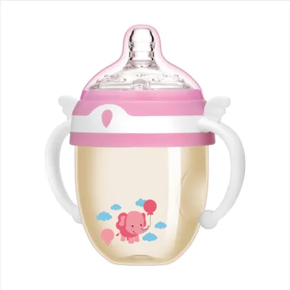 Large caliber PPSU large neck milk bottle