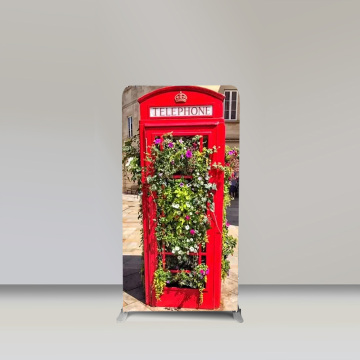 Europe Style London Telephone Booth Tension Fabric Backdrop for Sale: Perfect for Street Photography