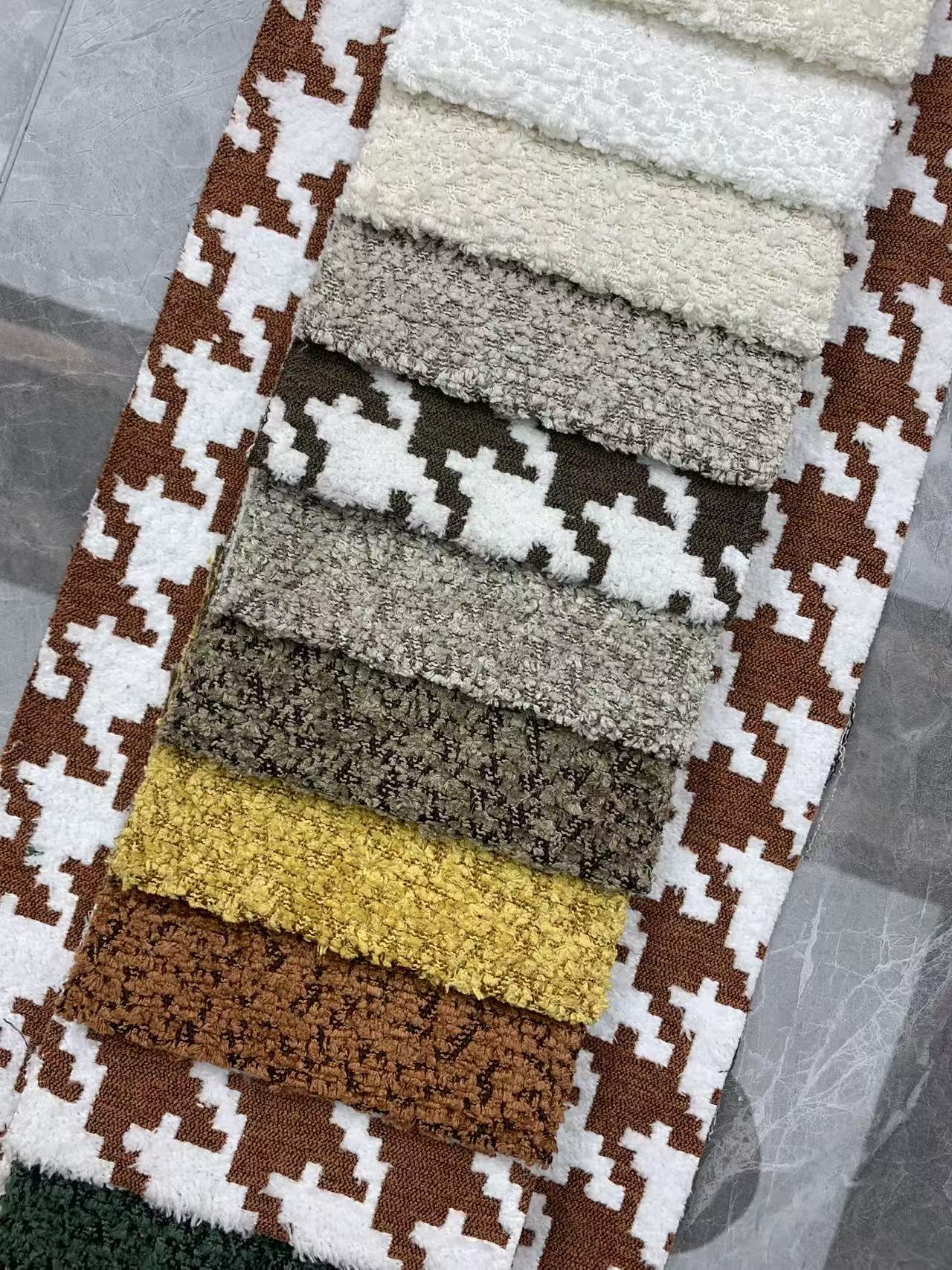 High Quality Houndstooth Upholstery Fabric for Sofa
