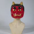 Festival japonés del demonio Oni rojo Mascarilla