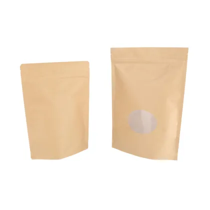 Flower Vegetable Kraft Paper Standing Packaging For Seeds
