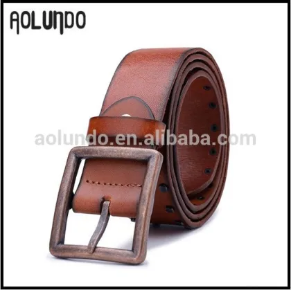 Hot sale !Men's Genuine cowhide leather belt without holes
