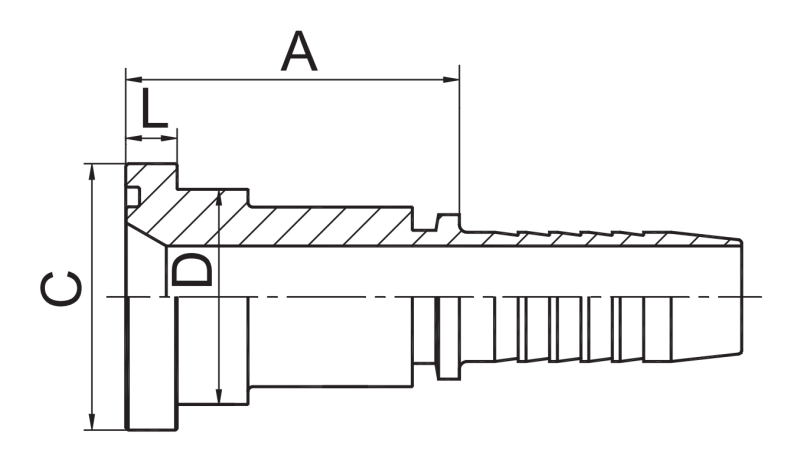 SAE -Flansch 6000 psi hydraulische Ausstattung