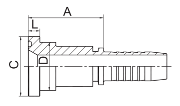 SAE Flange 6000 Psi Hydraulic Fittings