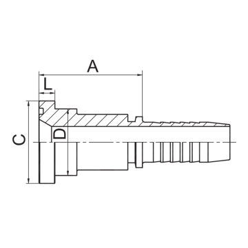 SAE -Flansch 6000 psi hydraulische Ausstattung