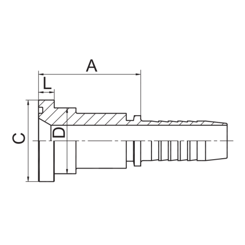 SAE -Flansch 6000 psi hydraulische Ausstattung