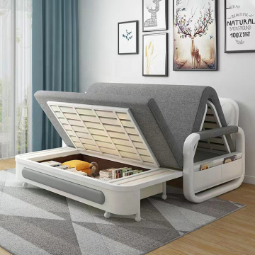 Modernes faltbares Sofa-Bett mit Metallrahmen: Perfekte platzsparende Aufbewahrungslösung