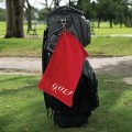 Cotton golf towel with hook and logo
