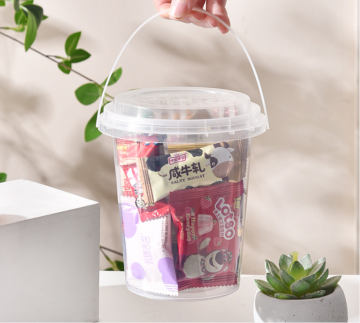 Custom 32oz Food Grade Clear Plastic Cup with Handle