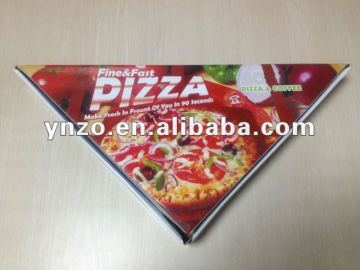 Full Color White Triangle Pizza Box