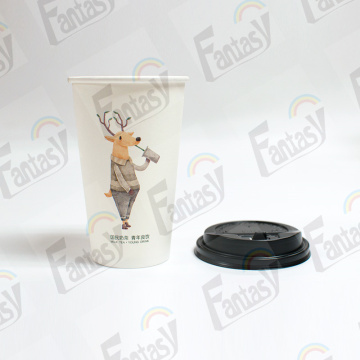 custom paper cup hot paper single wall cup