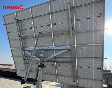 Hot-dip galvanized solar dual-axis tracker system