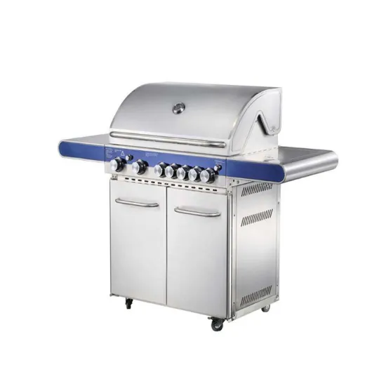 Wholesale Stainless Steel Gas Barbecue Rack Outdoor Garden Trolley Barbecue Grill