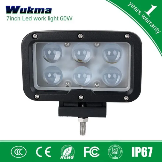 Wholesale Waterproof 10W high intensity C-REE leds 60w led car head wok light, led work light for dozer, led flood work light