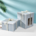 Customize Packaging Cake Boxes with Plastic Window