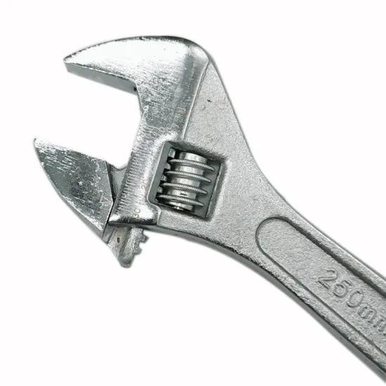 Professional High-Quality Adjustable Wrench Set: Forged, Heat-Treated, Chrome-Plated with Enhanced Moment for Durable Performance