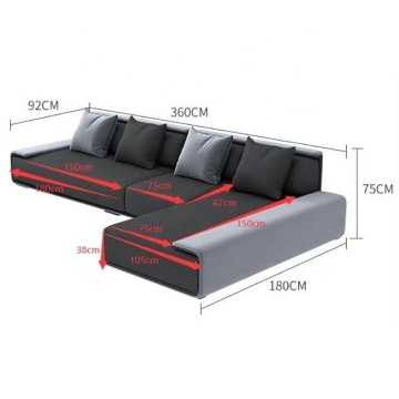 Italian Minimalist 5 Seater Linen Recliner Sofa Set