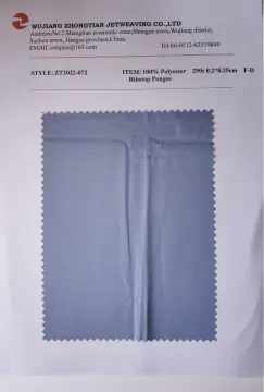 100% Polyester 290t 0.2*0.25cm F-D Ribstop Pongee