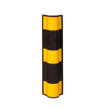 Yellow Film Wrapped Rubber Round Corner Protector for Hot Selling Underground Garage Anti-Collision Strip