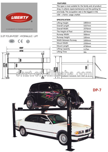 car workshop equipment Four Post Lift car lifting equipment