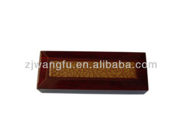 high quality custom made luxury wooden and leather pen box