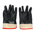 Black PVC anti-cutting gloves