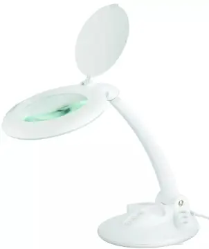 5x Magnify Glass Swing Arm Folding LED Desk Lamp with Magnifying Glasses
