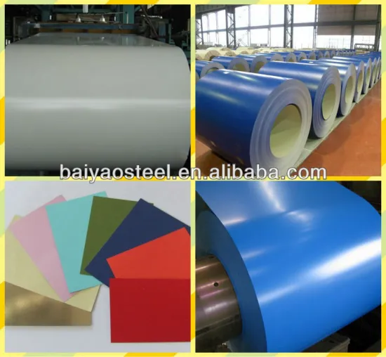 Colour coated profile steel sheets in coil