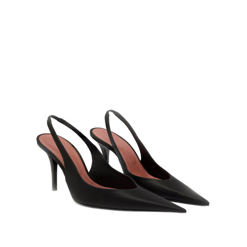 Stylish Thin Heeled Backless Shoes