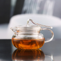 Teesets aus klarem Pyrexglas mit Teekanne chinesischer Teekessel Design, um ein Herunterfallen des Deckels zu verhindern