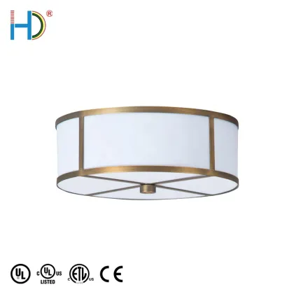 UL Listed Semi Flush Round Ceiling Lamp for Holiday Inn & Choice Inn Contemporary Guestrooms
